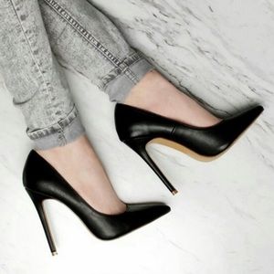 Shoe Republic LA Black Stiletto Heels